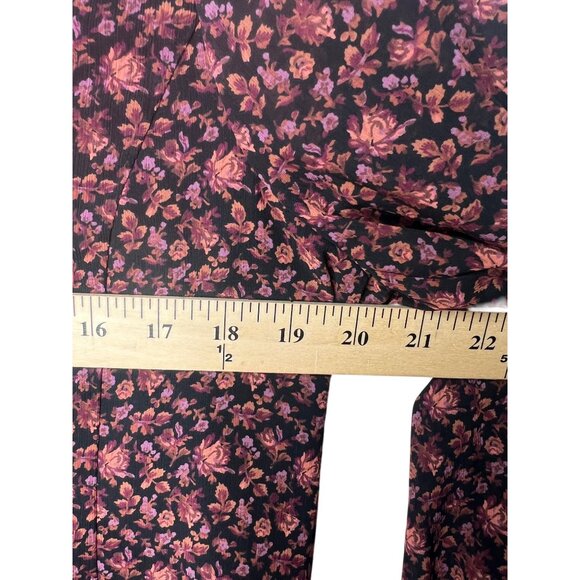 Madewell Orchard Floral Georgette Smocked-Cuff Button-Up Blouse Button-Front 12 - Picture 6 of 13